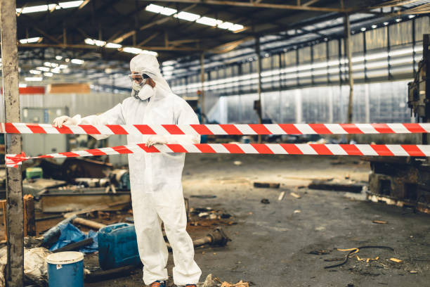 Professional Biohazard Cleanup technician working in Lebanon, MO